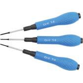 Precision screwdriver set - T-profile (for Torx) T4 / T5 / T6 - 3 pieces BGS DIY - 803