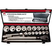 Socket set 20 mm (3/4") 19 - 50 mm 20 pieces BGS DIY - 15113