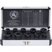 Spiral socket set/screw extractor 10 mm (3/8") helical profile 9 - 19 mm 10 pieces BGS DIY - 20210