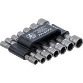 Bit/socket set 6.3 mm (1/4") metric + inch 14 pieces BGS DIY - 67314