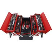 Metal tool box with assorted tools - BGS DIY - 86pcs BGS DIY - 6056
