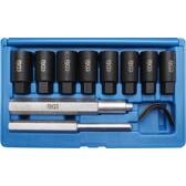 Set voor het verwijderen van moertjes tegen diefstal - 10 stuks BGS - 8656