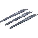 Sabre saw blade set - for wood - for art. 7367 - 3 pcs. BGS - 74530