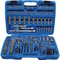 Coffret de douilles douze pans - 6,3 mm (1/4") / 10 mm (3/8") / 12,5 mm (1/2") - 192 pièces BGS - 2286