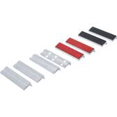 Set med skyddskäftar för skruvstäd - aluminium - 125 mm - 8 stycken BGS - 8442-1