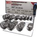 Assortimento di collane - acciaio inossidabile - su ripiano - 111 pezzi BGS - 8095