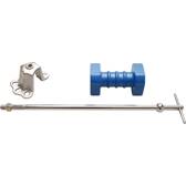 Wheel bearing puller - 4 and 5 holes - center distance 100 - 115 mm - with slide hammer BGS - 7735