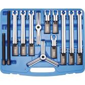 Internal/external puller set, 2 and 3 jaws - 13 pieces BGS - 7760