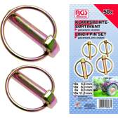 Assortment of hollow pins - 50 pieces BGS - 8087