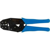 Krimp- en striptang met ratelfunctie - voor geïsoleerde kabelschoenen - 0,5 - 6 mm² BGS - 1426