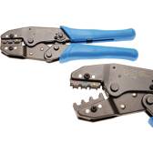 Pinza a crimpare e spelafili con funzione a cricchetto - per capicorda isolati - 0,5 - 6 mm² BGS - 1426
