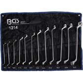 Satz Doppelringschlüssel - gewinkelt - 6 x 7 - 30 x 32 mm - 12-teilig BGS - 1214