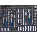 Insert de servante d'atelier : Jeu de clés à douilles - BGS - 192pcs BGS - 4036