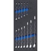 Werkstattwagen-Einsatz 1/3: Ring-Maulschlüssel-Satz 6 22 mm - BGS - 12tlg BGS - 4082