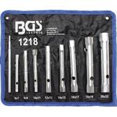 Set of pipe wrenches - 6 x 7 - 20 x 22 mm - 9 pieces BGS - 1218