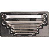 Set of double eye spanners profile E - E6 x E8 - E20 x E24 - 6 pieces BGS - 2268