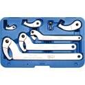 Pin wrench set - 8 pieces - 35 - 120 mm BGS - 8542