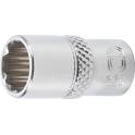 Socket for wrench, twelve points - 6.3 mm (1/4") - 9 mm BGS - 10779