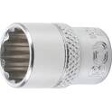 Socket for wrench, twelve points - 6.3 mm (1/4") - 12 mm BGS - 10782