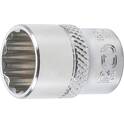 Socket for wrench, twelve points - 6.3 mm (1/4") - 13 mm BGS - 10783