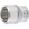 Socket for wrench, twelve points - 6.3 mm (1/4") - 14 mm BGS - 10784
