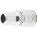Socket for wrench, twelve points - 6.3 mm (1/4") - 7/32" BGS - 10872