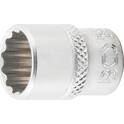 Socket for wrench, twelve points - 6.3 mm (1/4") - 1/2" BGS - 10880