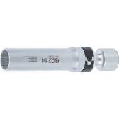 Soquete de vela de ignição de doze pontos com mola de retenção - 10 mm (3/8") - 14 mm BGS - 2390