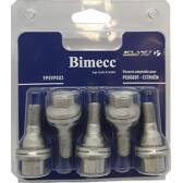 5 vis type origine sous blister pour peugeot citroen 12x1.25x17/57 BIMECC - YPEVPE03