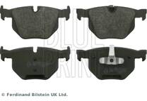 Rear brake pad set