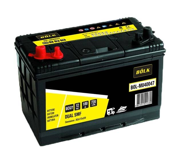 Leisure battery for motorhomes, caravans and boats 100 AH / 720 A