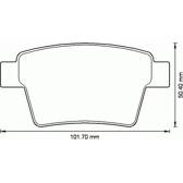 Bremsbelagsatz hinten BOLK - BOL-G041215