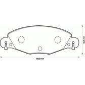 Bromsbelägg fram BOLK - BOL-G041179