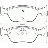 Bromsbelägg fram BOLK - BOL-G041196