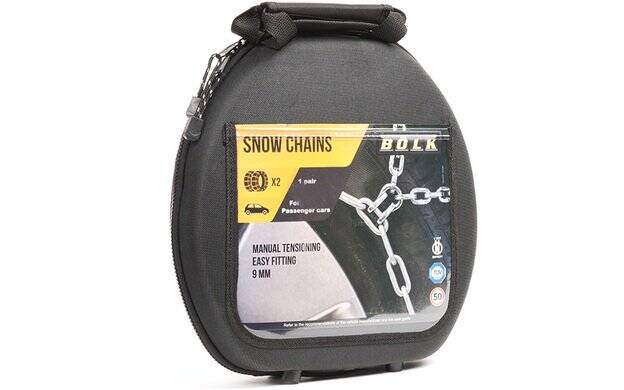 2 Manual tensioning traditional steel snow chains 9mm BOLK 30