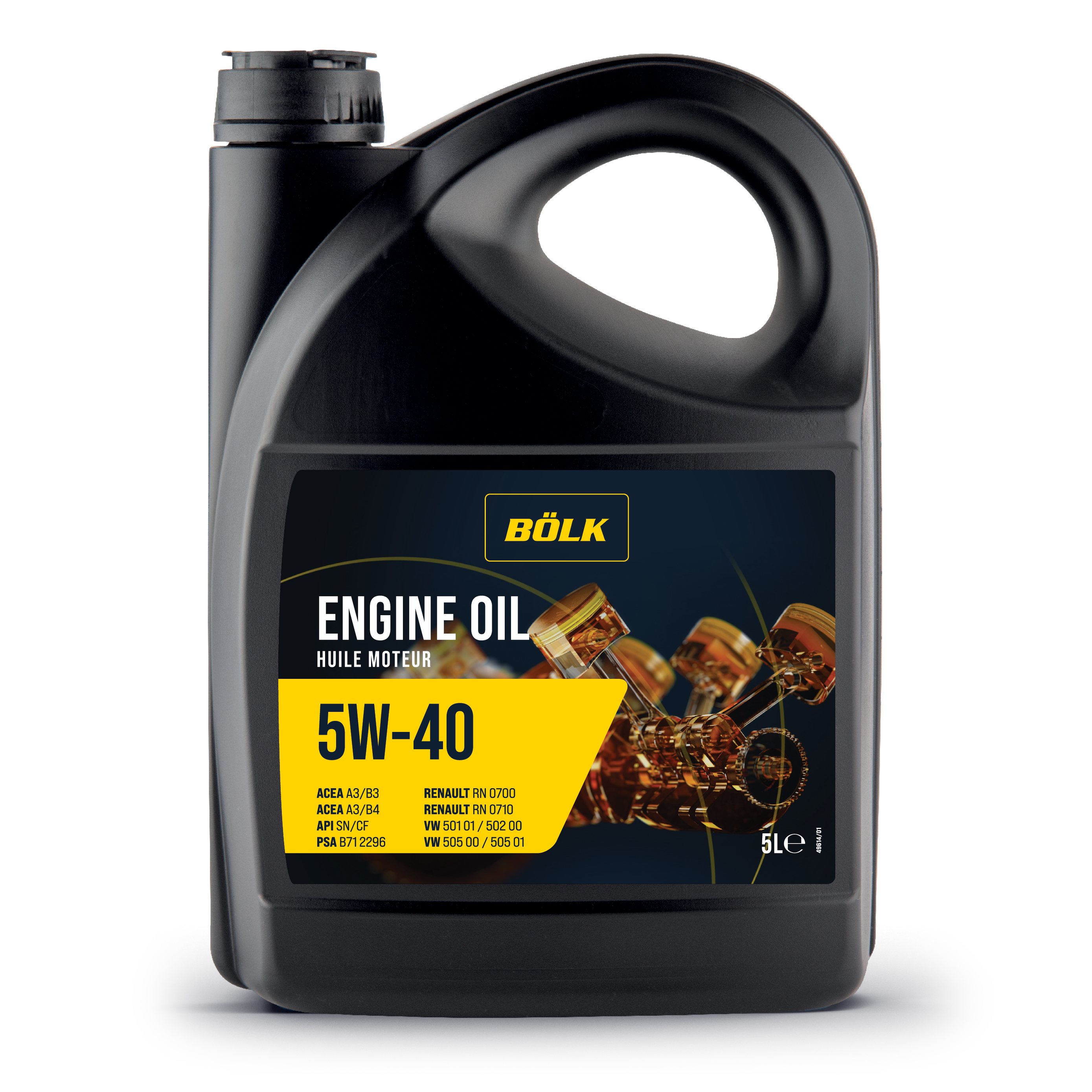 Engine Oil BOLK 5W40 - 5 Liters