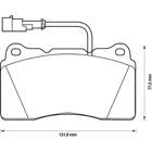 Front brake pad set (4 pcs) BOLK - BOL-G091119