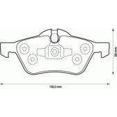 Front brake pad set BOLK - BOL-G041180