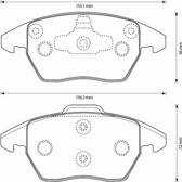 Front brake pad set BOLK - BOL-G041182