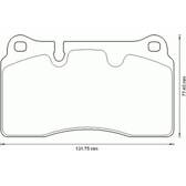 Front brake pad set BOLK - BOL-G041189