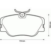 Front brake pad set BOLK - BOL-G041190