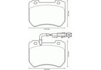 Front brake pad set