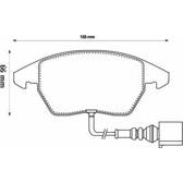 Front brake pad set BOLK - BOL-G091111