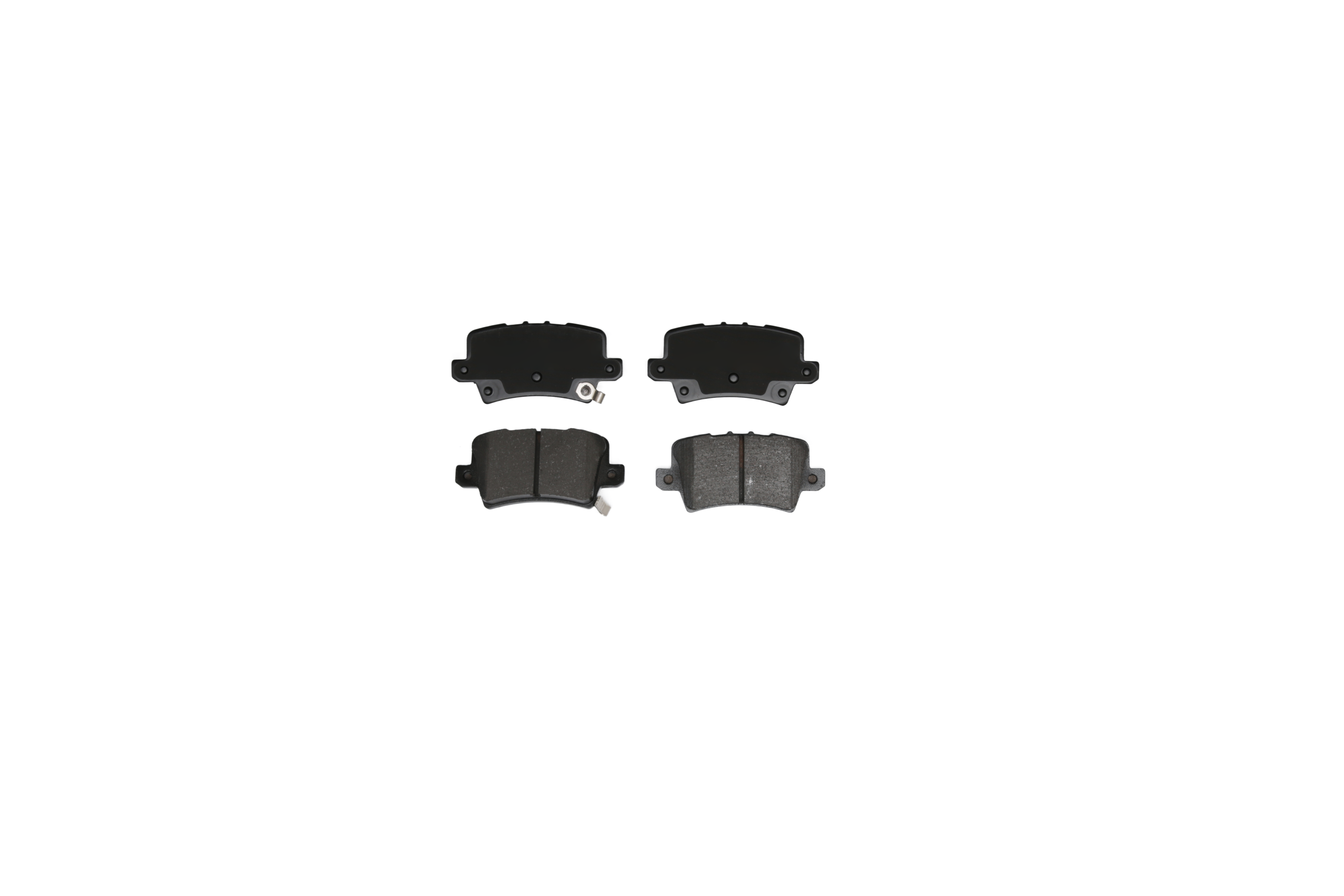 Rear brake pad set