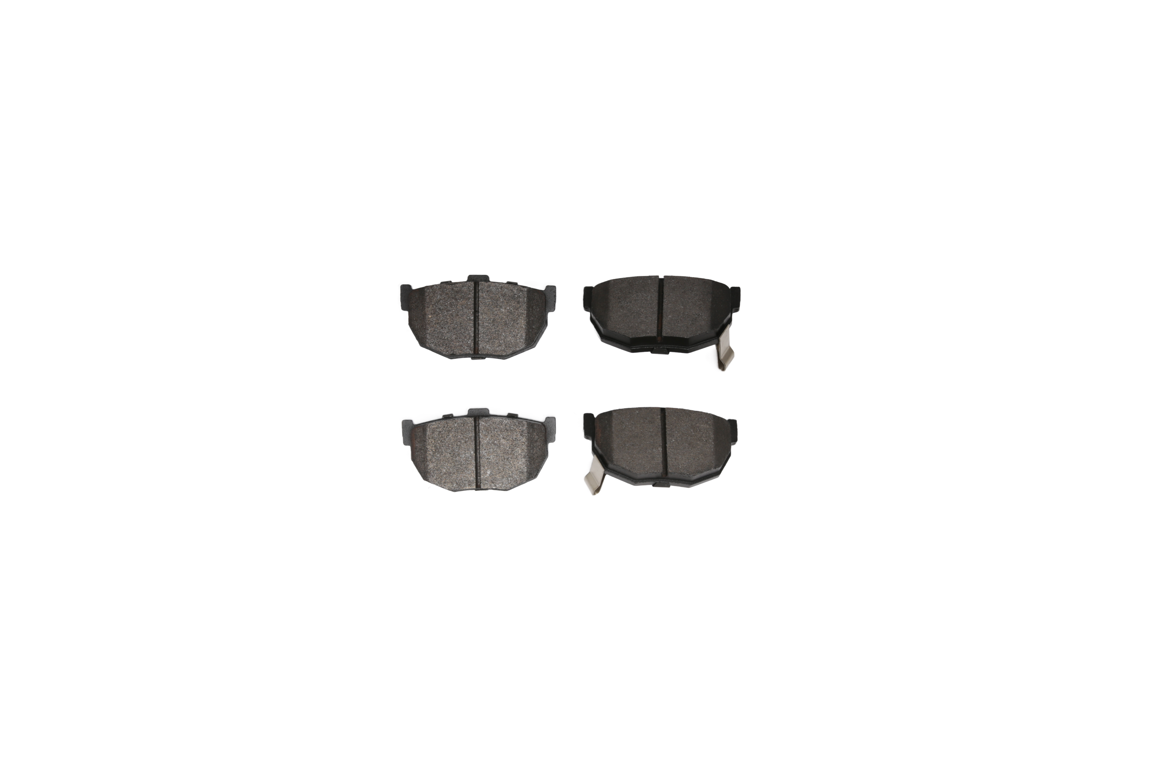 Rear brake pad set