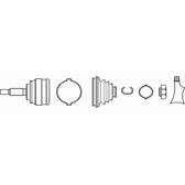 Joint Kit, drive shaft BOLK - BOL-E091096