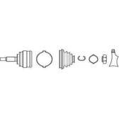 Joint Kit, drive shaft BOLK - BOL-E091106