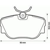Juego de pastillas de freno delanteras BOLK - BOL-G041176