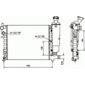 Kühler, Motorkühlung BOLK - 17025001