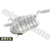 Silencieux D'Échappement Pour Fiat Punto II 1.9 JTD 80CH 1999-2006 - Neuf, Acier Aluminisé